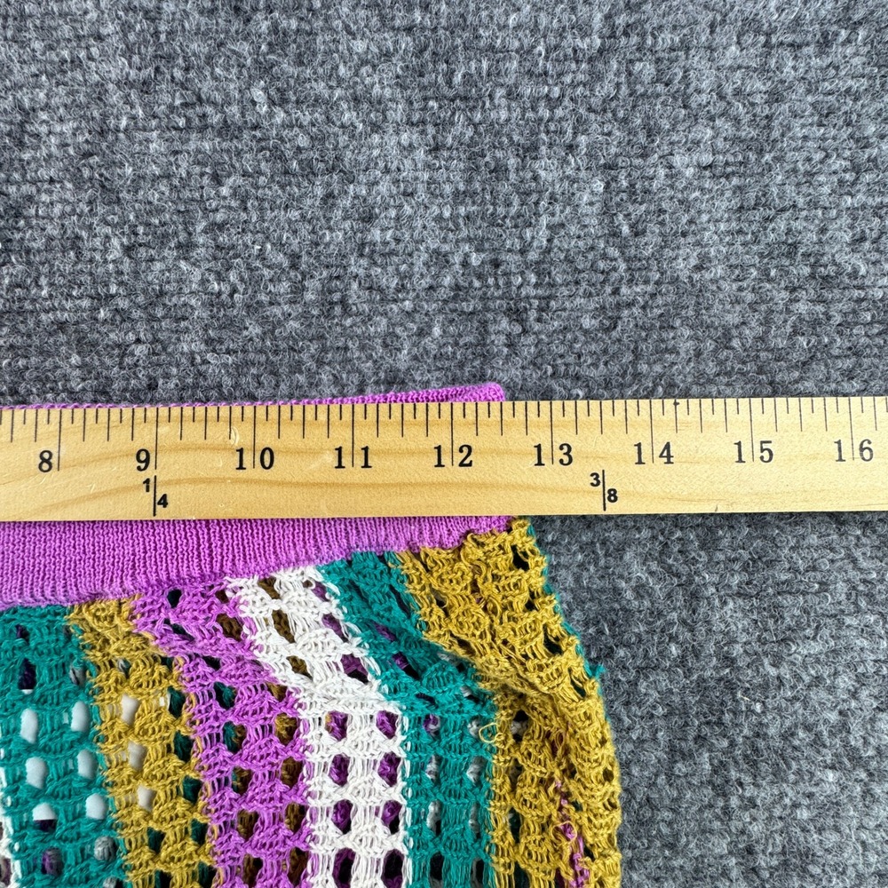 Crochet Striped Flare Beach Pants Hurley Small Multicolor High Rise Boho - Picture 7 of 12